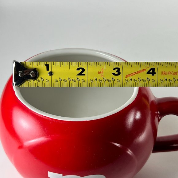 Mars Red M M Oversized Coffee Cup Mug Ceramic Teleflora Souvenir Replacement - Picture 12 of 12